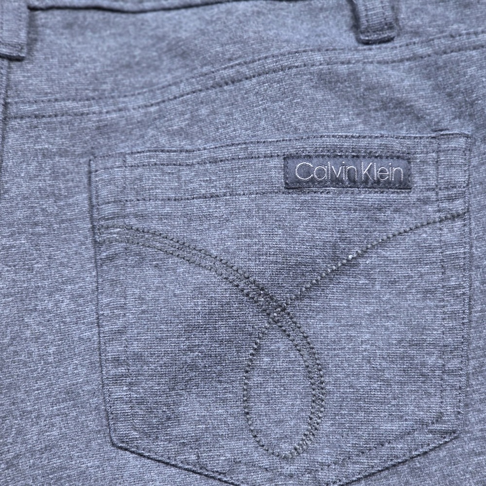 Calvin Klein Jeans Womens 8 Heather Gray Stretch Pants Slim Leg Work Office - Picture 12 of 15